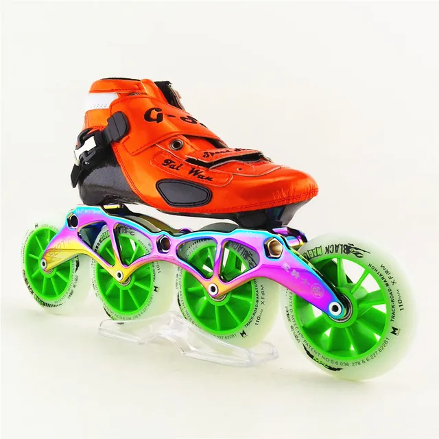Best price at $389 Cheap Adults Carbon Fiber Inline Speed Skating Shoes Professional Speed Skating Shoes with 4 Wheel Patins