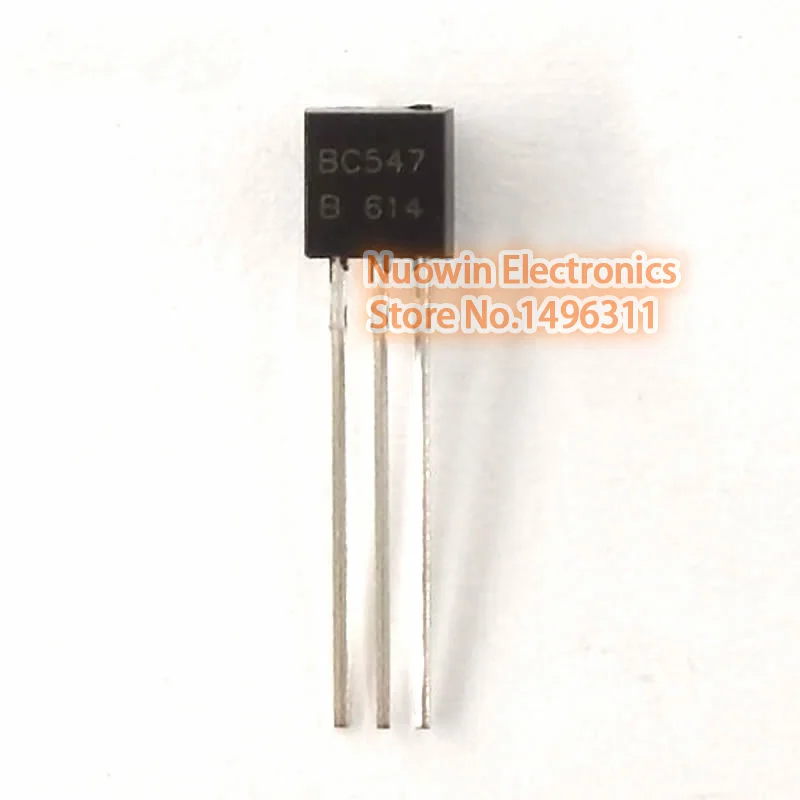 

100pcs BC547 in-line triode transistor TO-92 0.1A 45V NPN