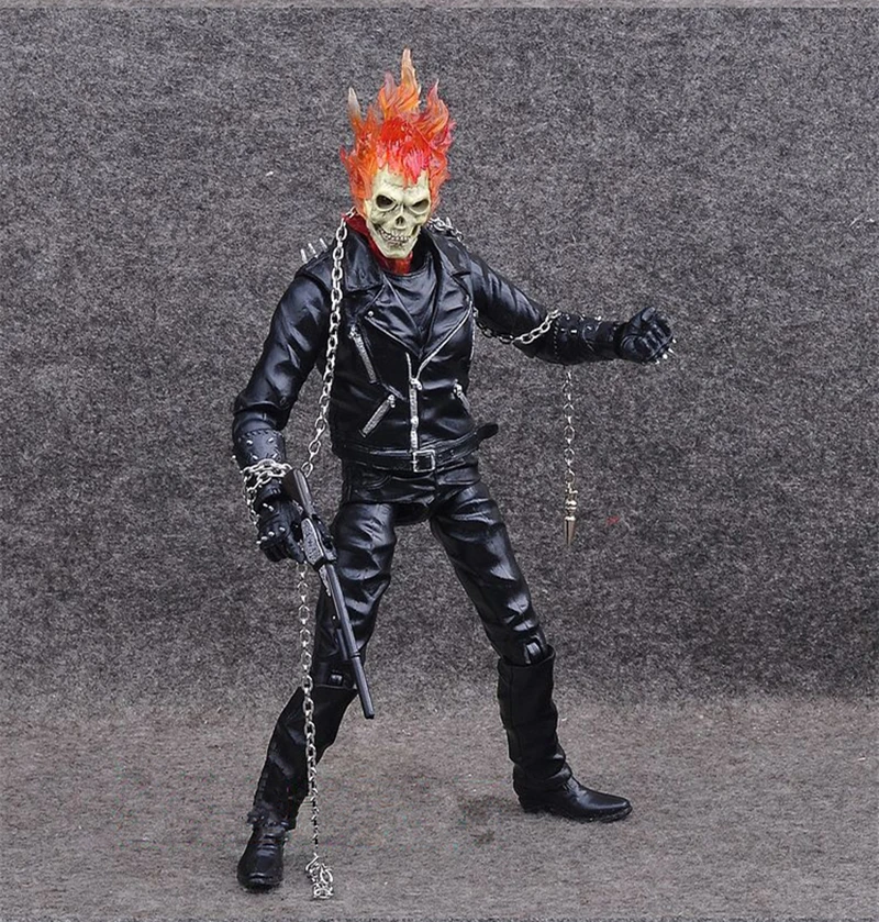 Marvel Ghost Rider Johnny Blaze фигурка игрушки Коллекционная модель куклы 23 см