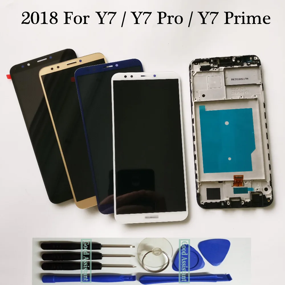 Высококачественный ЖК-дисплей для Huawei Y7 Prime 2018 Pro + дигитайзер сенсорного экрана в