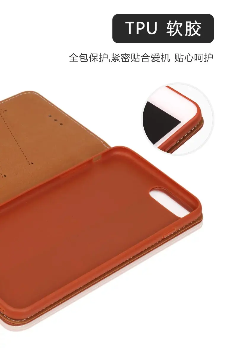 Роскошные Высокое качество кожа флип уникальный магнит дизайн стенд чехол для iPhone XS Max XR X 5 5S SE 6 S 7 8 плюс