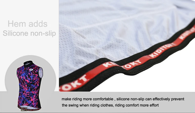 KIDITOKT Pro без рукавов Велоспорт Джерси летняя дышащая одежда MTB для велосипедистов одежда для велоспорта Мужская одежда для велогонок