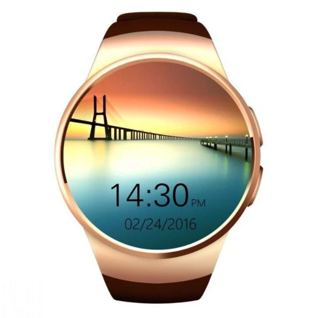 KW18 smart watch plug SIM card call round dial Bluetooth wear heart rate blood pressure monitoring sports gift bracelet