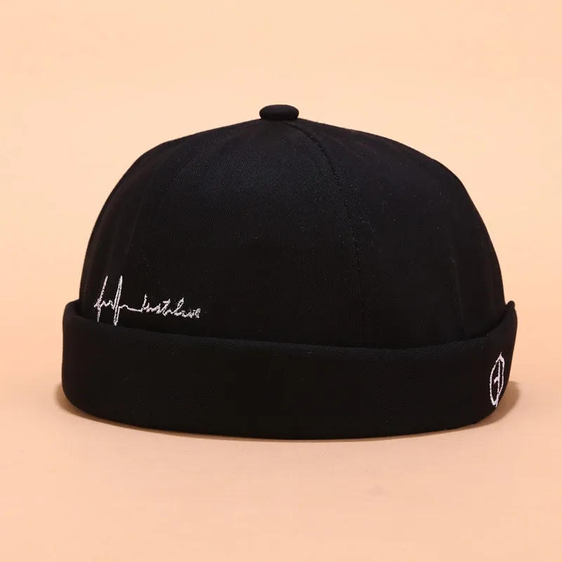 

Couples winter hats 2019 Fashion Warm Men Women Hat Cap Casual Docker Sailor Mechanic Brimless Solid Color Hat czapka zimowa