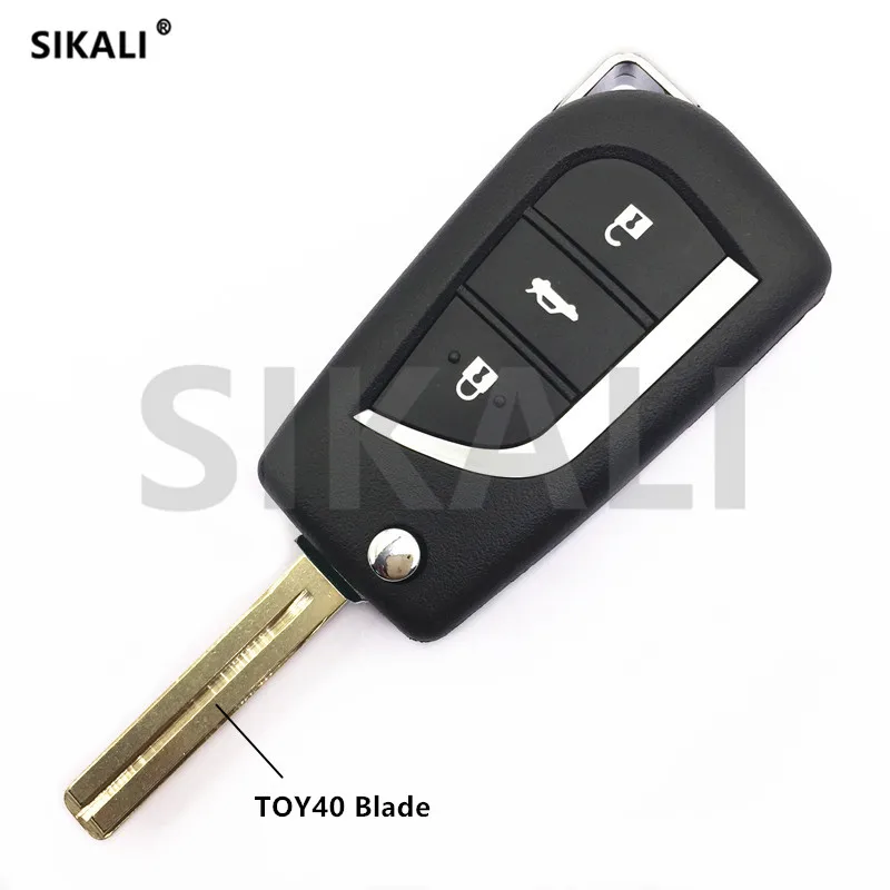 SIKALI Автомобильный Дистанционный ключ для Toyota Camry Corolla RAV4 рейз 315 МГц 8А чип TOY40 лезвие для 12BER-01 или 12BER-02