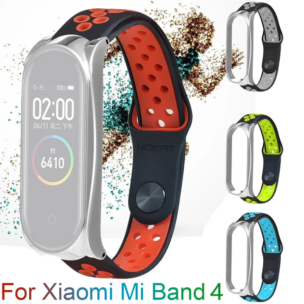 Силиконовый браслет HONHX для Xiaomi Mi Band сменный ремешок вентиляция Спортивные