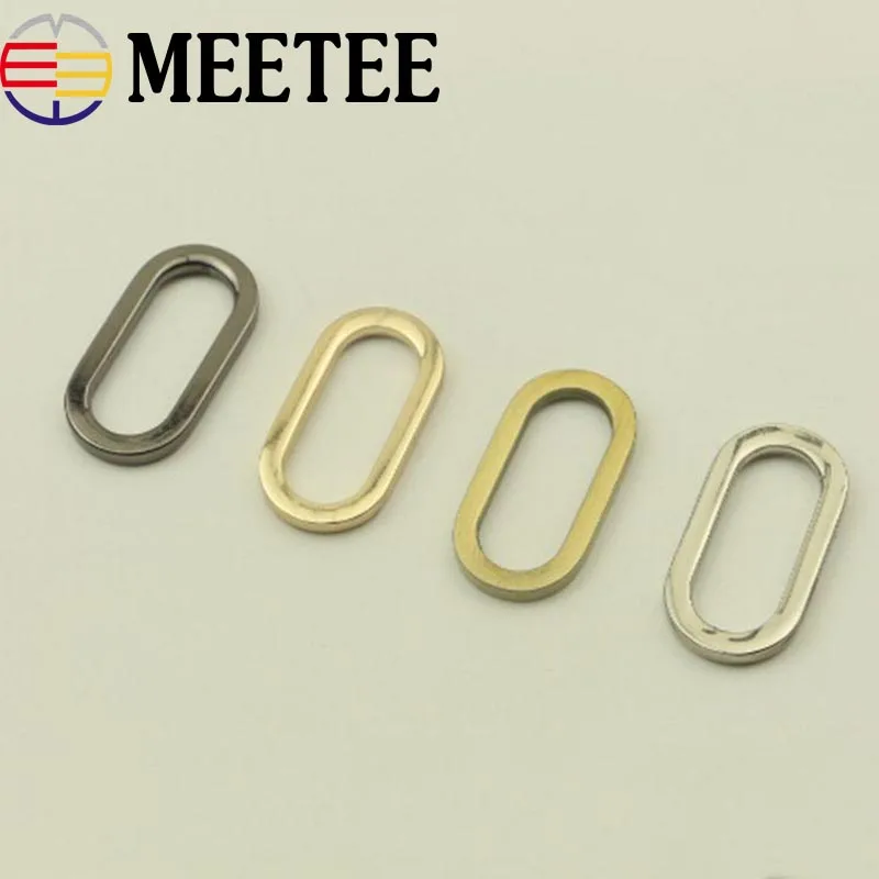 

10Pcs 25mm Oval Ring Clip Buckels Bag Garment Belt Strap Dog Chain Metal Buckle Snap Clasp DIY Bag Sewing Accessories