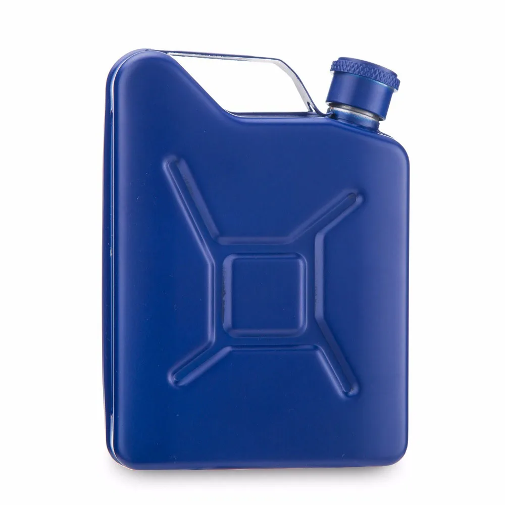 Drinkware hot sliver or  Arm Green  or Blue 100% 18/8 Stainless Steel Jerry Can Hip Flask  or Oil flask with free funnel Drinkware for kid Drinkware