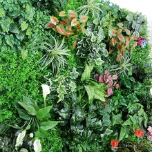 Imagine decoração de parede de folhas artificiais, faça você mesmo, plantas falsas para loja em casa, jardim