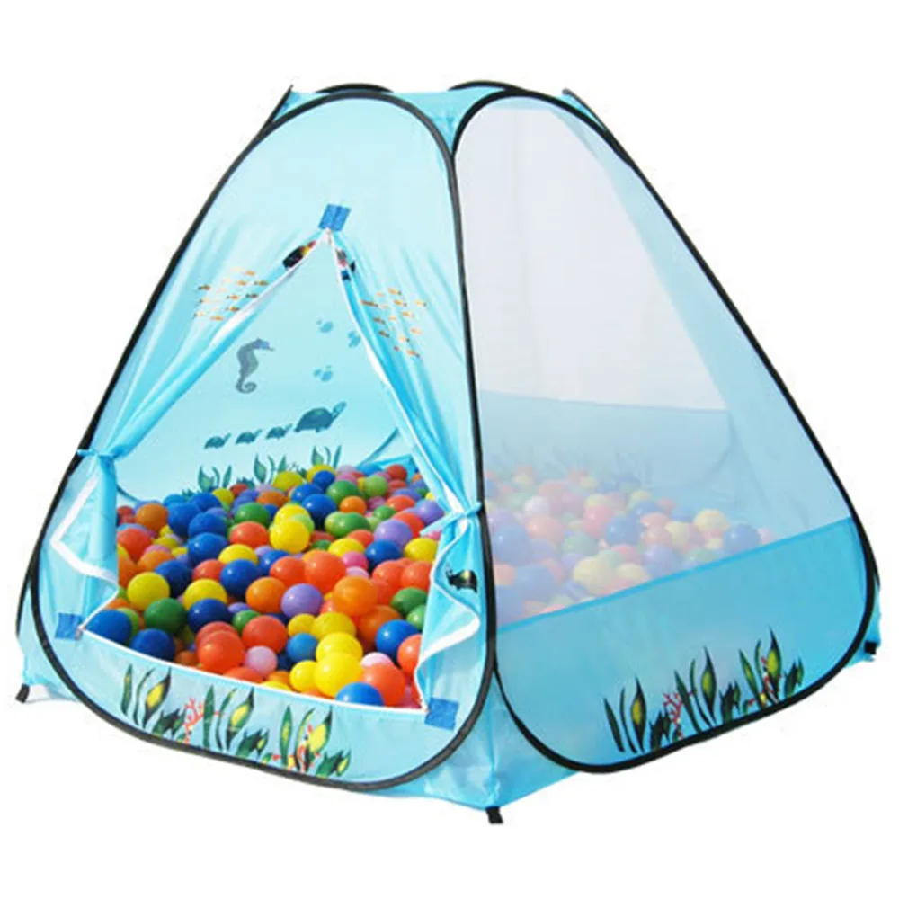 Top Kids Toddler Foldable Pop up Ball Playhouse Castle Play Tent Indoor