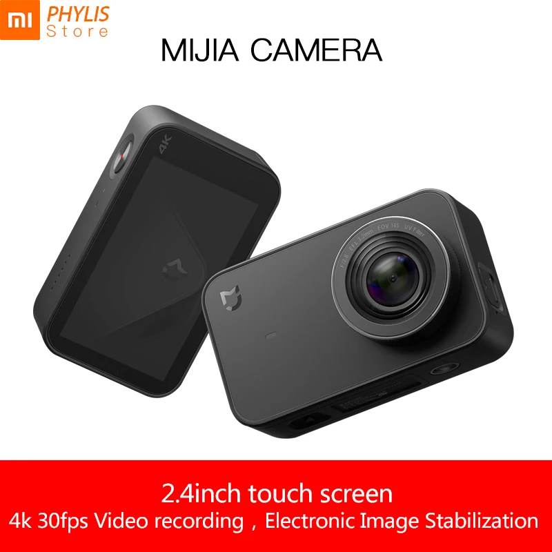 Xiaomi Mijia 4 k камера экшн и видео Спортивная 30fps 145 угол 2 &quotHD экран Bluetooth WiFi camara