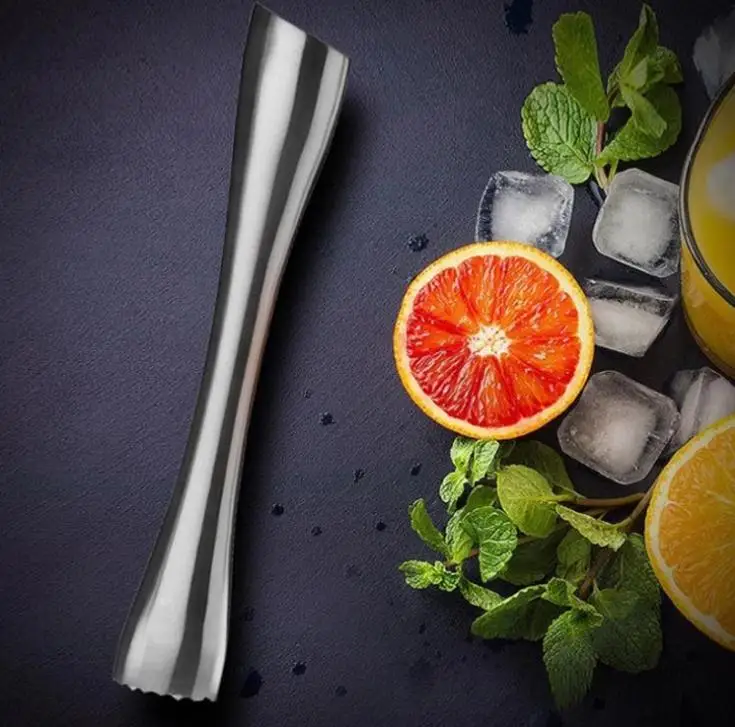 Stainless Steel Swizzle stick lemon Citrus Crushing Hammer Bartenders Tools Bar Broken Popsicle tools DIY Bar Tools SN2463