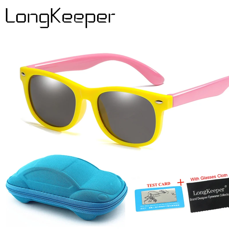 Flexible Cute Kids Children Sunglasses TR90 Polarized Girls Boys Baby
