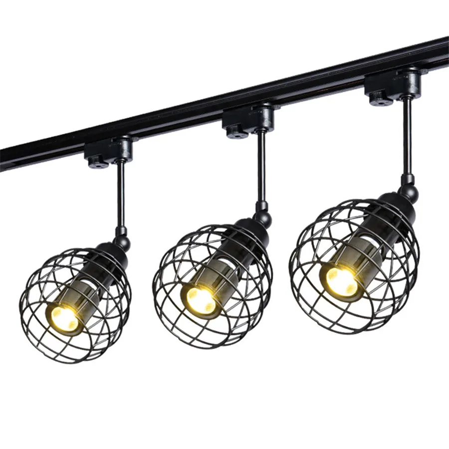 

Thrisdar Art Industrial LED Track Light Retro Minimalist LED Rail Track Spotlight for Clothing Store Bar restaurant Coffee Shop