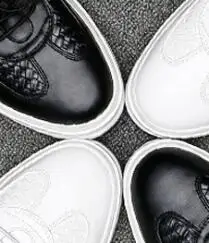 

Men's white leather shoes A83(1)-A83(3)