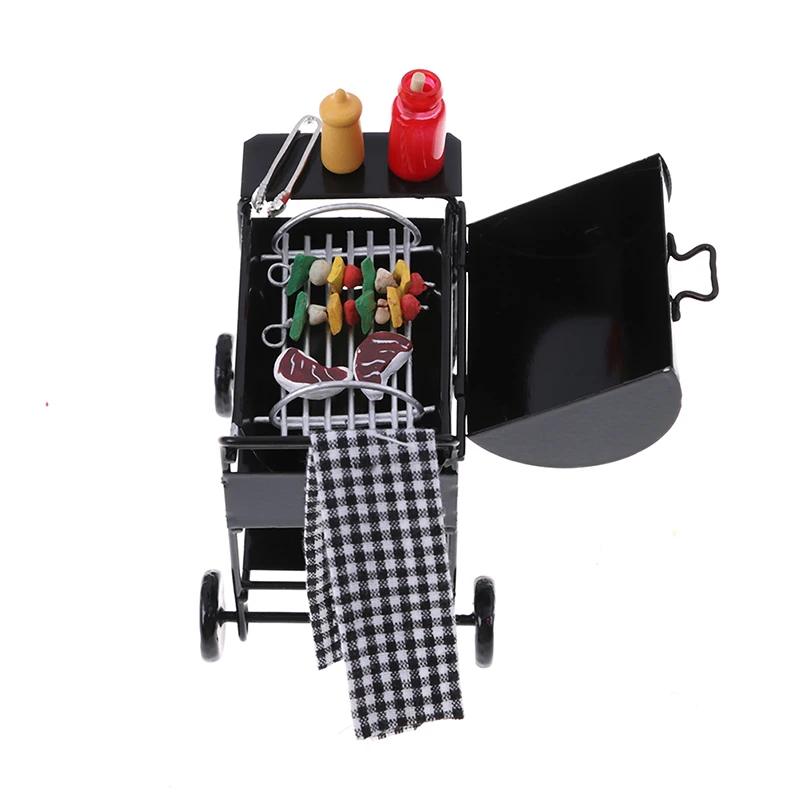 

1/12 Cute Scale Bbq Grill Miniature Ornaments Doll House Gadget Kitchen Food Mini Furniture For Dollhouse Kids Toys Hot Sale