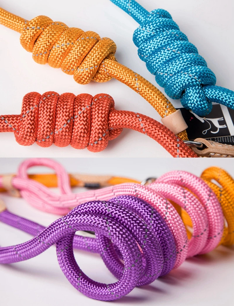 Solid Pet Leash Collar For Dog Leashes Rope Leads Durable Reflective 1