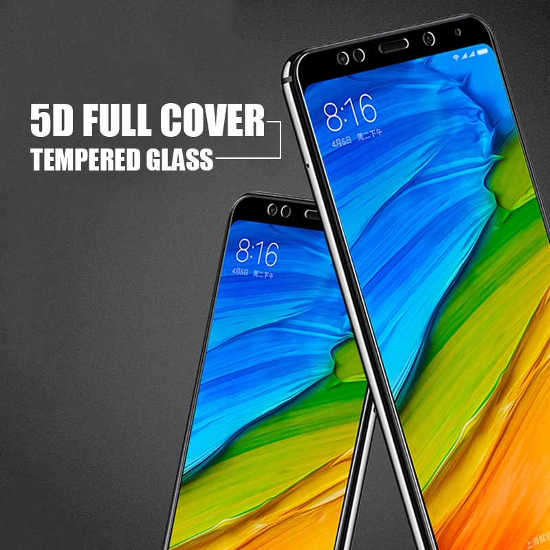 5D закаленное стекло для Xiao mi Red 5 Plus Pocophone F1 Note глобальная пленка 8 Se A1 5x A2 Lite 6 Pro 4X