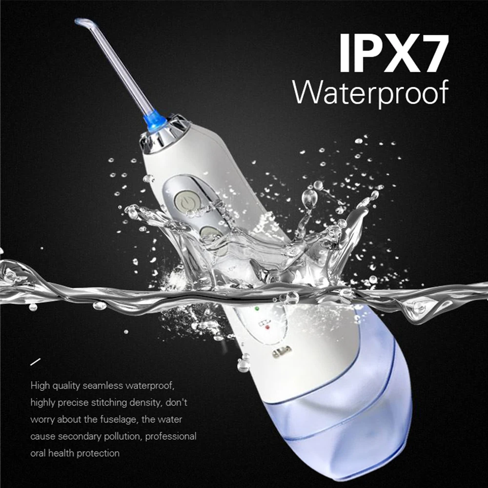 Portable Electric Oral Irrigator Dental Flosser Powerful Flosser Water Jet Flosser Dental SPA Rechargeable