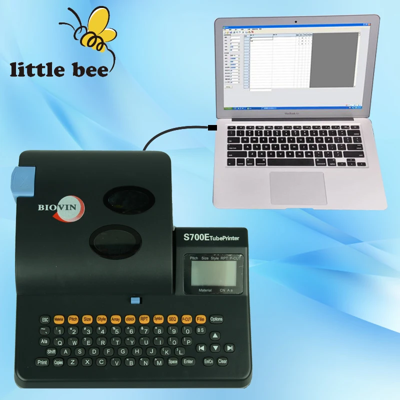 S-700E 영어 버전 PVC 튜브 프린터, 케이블 ID 프린터, 와이어 마킹 기계, 와이어 마커