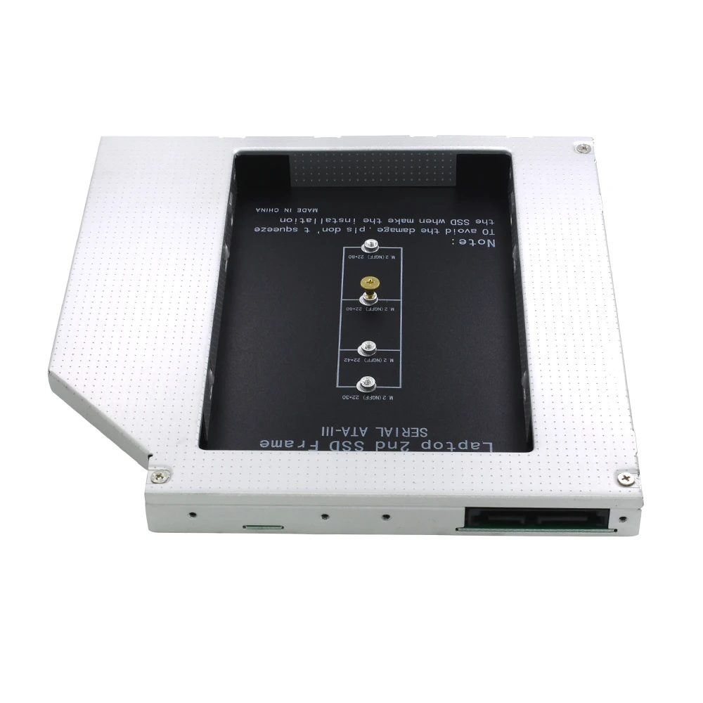 TISHRIC M.2 M2 NGFF 2nd Second ODD HDD SSD DVD Caddy жесткий диск SATA 12,7 мм Корпус для ноутбука ноутбук Optibay чехол