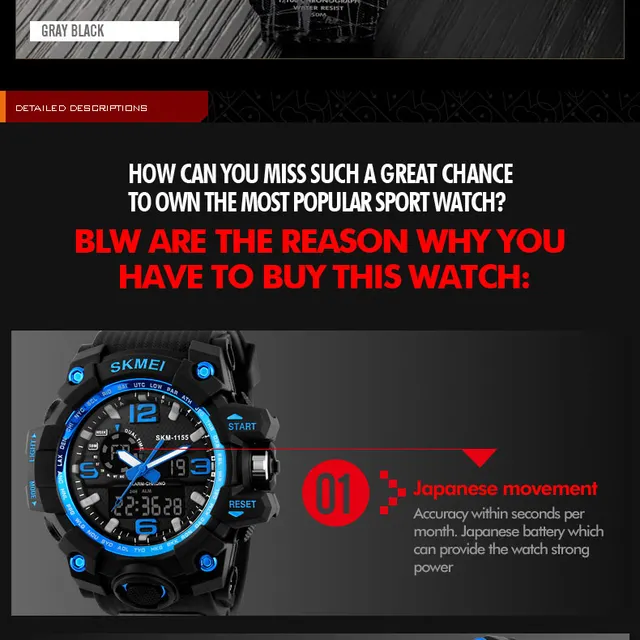 SKMEI Top Marka Sport Watch mężczyźni Military Digital zegarki 5Bar wodoodporne Dual Display zegarki na rękę Relogio męski 1155 tanie i dobre opinie Quartz Wristwatches Klamra Okrągłe Chronograph Stop Watch Week Display Swim Alarm Complete Calendar LED display Shock Resistant Multiple Time Zone Water Resistant Back Light SKMEI Top Marka Sport Watch mężczyźni Military Digital zegarki 5Bar wodoodporne Dual Display zegarki na rękę Relogio męski 1155 tanie i dobre opinie Quartz Wristwatches Klamra Okrągłe Chronograph Stop Watch Week Display Swim Alarm Complete Calendar LED display Shock Resistant Multiple Time Zone Water Resistant Back Light