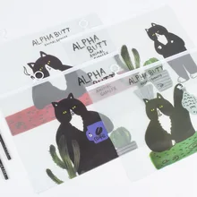 1 шт. 45597 канцелярские товары Maihe оптом MH1701-729 KIMI cat сумка для файлов из ПВХ комплект