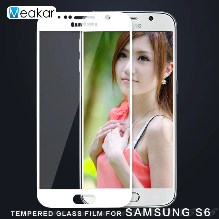 Full Cover 2.5D 9H 5.1for Samsung Galaxy S6 Tempered Glass Film Screen Protector For G9200 G920 Phone | Мобильные телефоны и