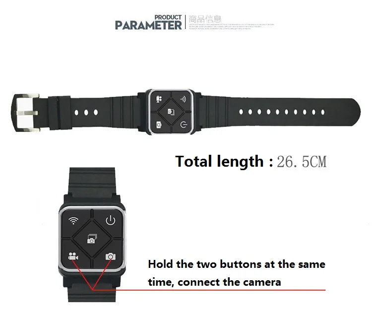 Портативный браслет наручные часы монопод с дистанционным управлением держатель батареи для Sjcam M20 Sj6 Legend Sj7/8 SJ9 A10 камера