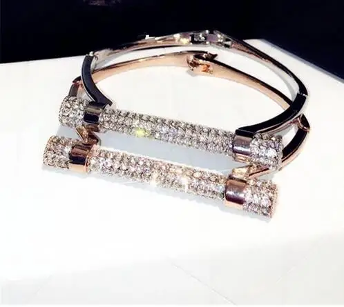 

Horseshoe Crystal Cuff Bracelets For Women Fashion Jewelry Brand Design Rhinestone Bracelet Bangles Arm Cuff Bracelets
