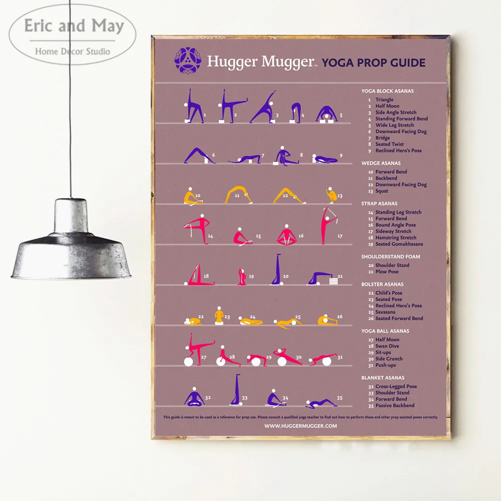 

Yoga Prop Guide Vintage Wall Art Canvas Painting Poster For Home Decor Posters And Prints Unframed Decorative Pictures