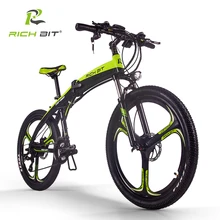 RichBit New RT-880 36V*250W Electric Bike Folding ebike Mountain Hybrid Electric Bicycle Frame Inside Li-on 9.6Ah Battery ebike