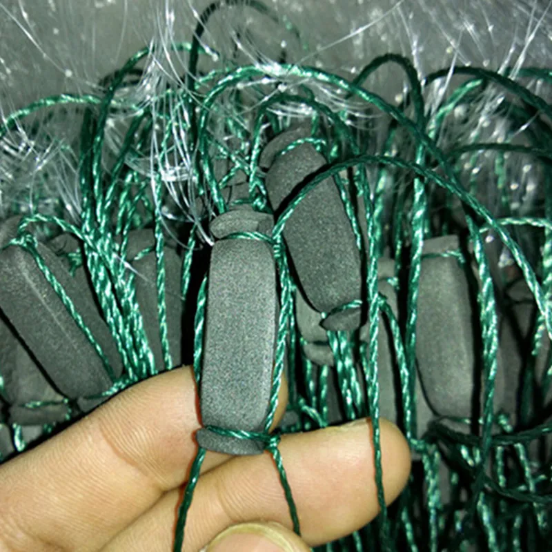 H4*L100M 3 layer 5cm and 20cm mesh sink net gill net quality fish trap sticky fishing net china outdoor pesca fishing network