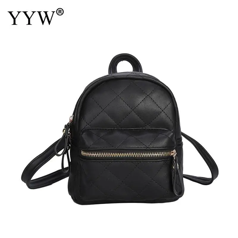 Small Mini White Black Backpack Women Solid Leather Rucksack For Girl Travel Waterproof Fashion Shoulder Bag Back Party Small Mini White Black Backpack Women Solid Leather Rucksack For Girl Travel Waterproof Fashion Shoulder Bag Back Party