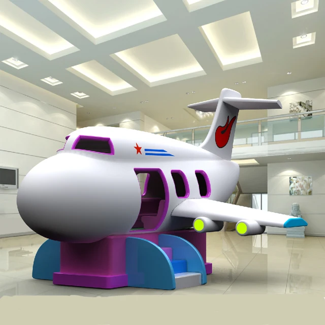 kids amusement indoor playground,electric soft play toys aircraft for