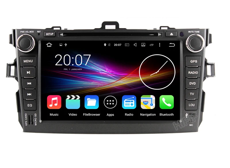 Top Quad Core Android 7.1 for Toyota Stereo corolla 2011 2007 2008 2009 2010 Car DVD Radio GPS For toyota corolla navigation system 10