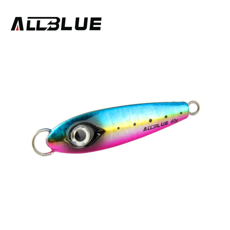 Allblue Новый Металлический Поплавок ложка 40 г 3D глаза Искусственные приманки лодка