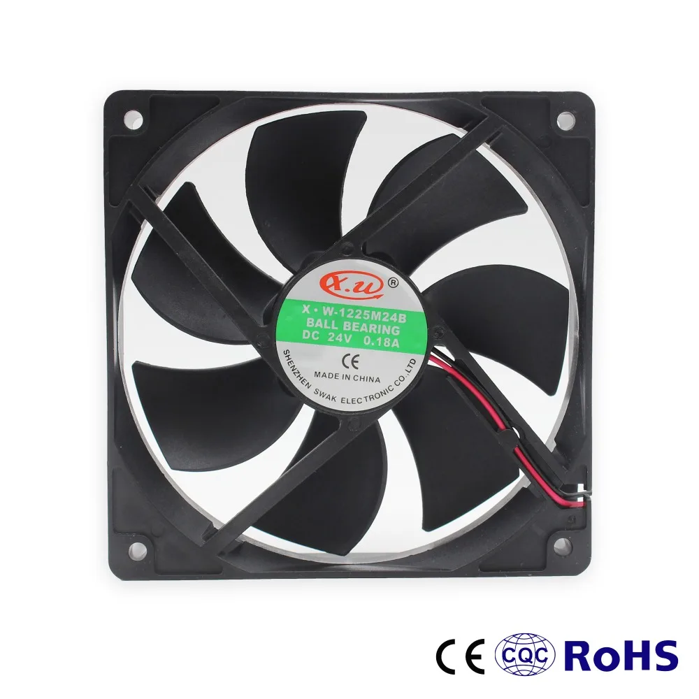 

Computer cpu fan 12cm / 5 inch case axial fan / 24V dc brushless cooling fan 12025