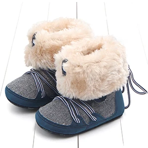Обувь для малышей; детская мягкая обувь; теплая хлопковая детская обувь; зимняя теплая обувь для маленьких девочек; ботинки для маленьких мальчиков - Цвет: Blue