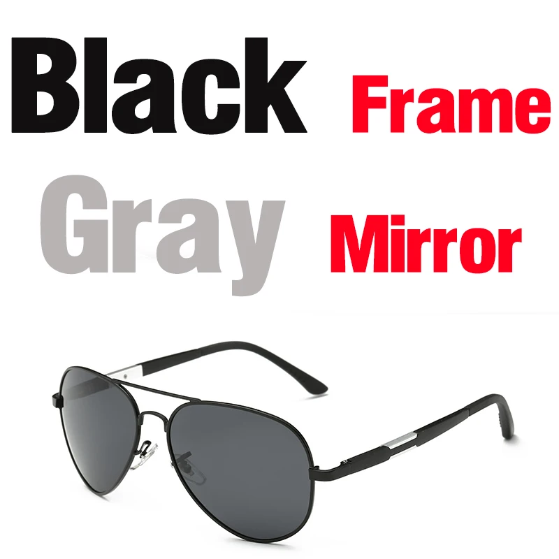 MNFT 1 комплект мужские спортивные уличные рыболовные поляризованные солнцезащитные очки для вождения, велосипедные очки, походные очки для кемпинга - Color: Black Gray