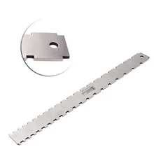 Entallado guitarra cuello recto Borde de acero para Fender Gibson Luthier herramienta plata