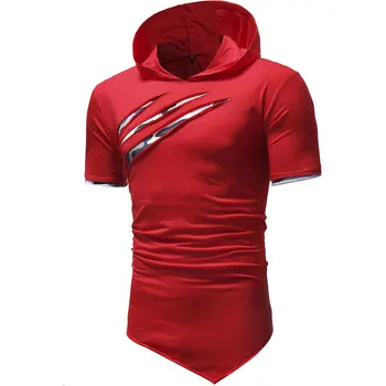 

Hoodies Scratch Pattern of Camouflage Solid Men's T-shirts Casual Tshirt Homme Short Sleeve Slim Fit T Shirt Men