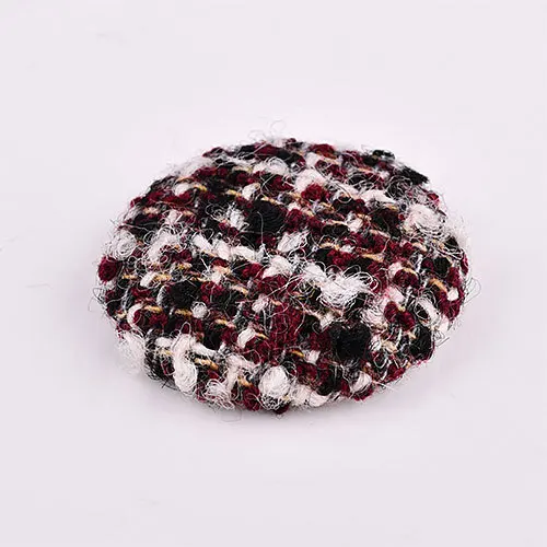 Qiu dongkuan вязаная ткань сумка круглая пряжка DIY серьги волосы веревка брошь материалы ручной работы сумка - Цвет: 7