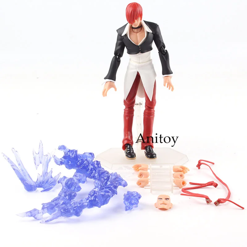 Король бойцов 98 конечный матч Аниме Figma SP-094 Кио Кусанаги/Figma SP-095 Iori Yagami ПВХ коллекционные горячие игрушки - Цвет: Figma 095 in bag