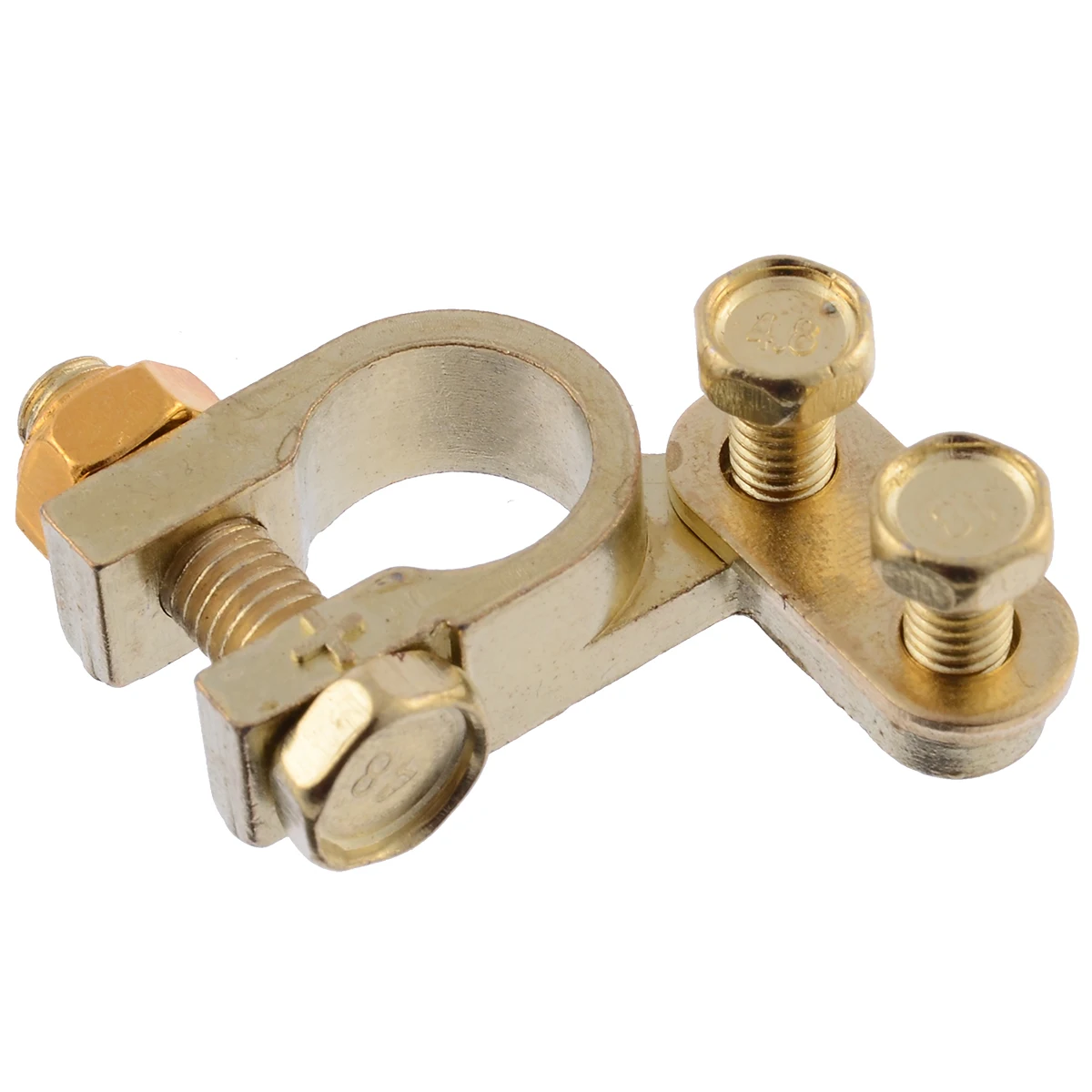 New Arrival 2Pcs 35mm Positive 34mm Negative Gold Plated Universal Car Battery Terminals Accessories
