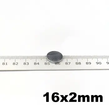 

NdFeB Tinny Magnet Disc Dia. 16 x 2mm Permanent Strong N42 Magnet Precision Neodymium Sensor Mini Magnetics 50pcs