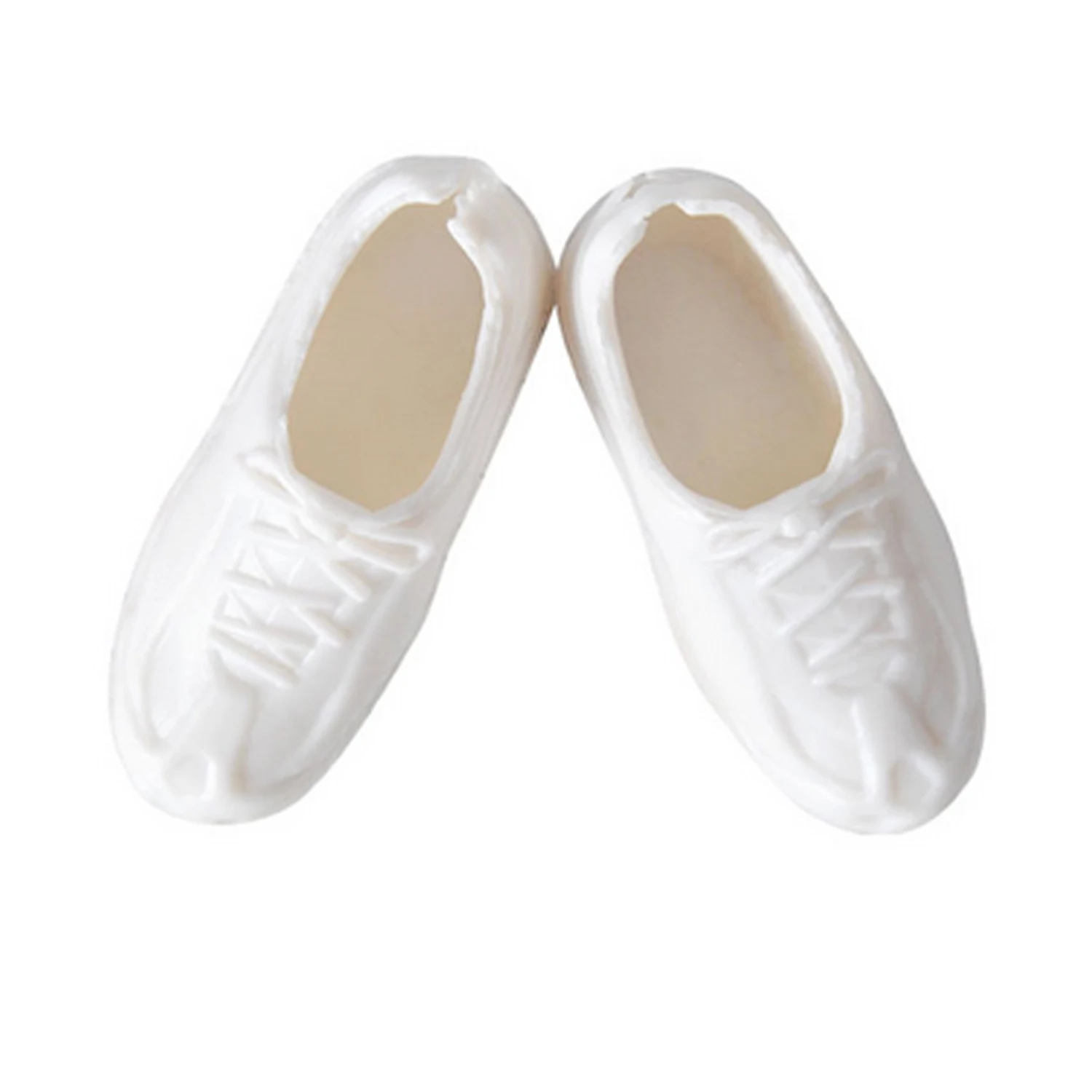 lace up white oxford nurse shoes Barbie doll shoes