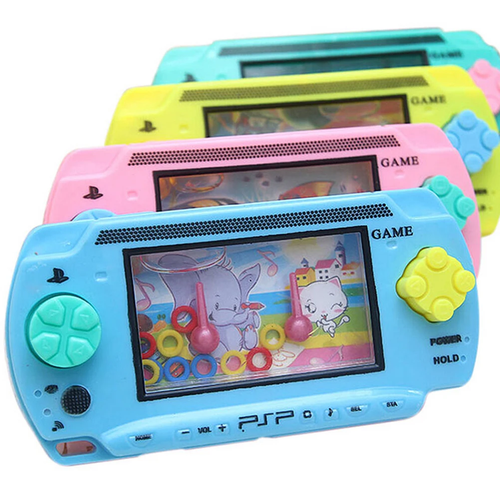 

1Pcs Cultivate Kid Thinking Ability Toys Water Ring Toss Handheld Game Machine Parent-Child Interactive Game Toys Random Color