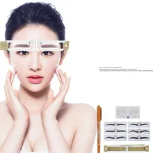 1 комплект набор инструментов для татуажа бровей магический Магнитный Шаблон трафарет линейка брови направляющая Карта измерения постоянный инструмент