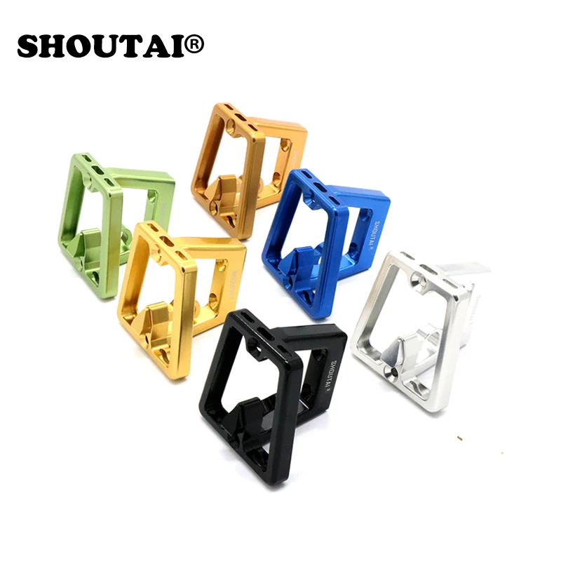 

SHOUTAI AUltra-Light Bicycle Front carrier Block Bag Bracket Bike Racks For Brompton 7075CNC Folding Cycling Bike Accessories